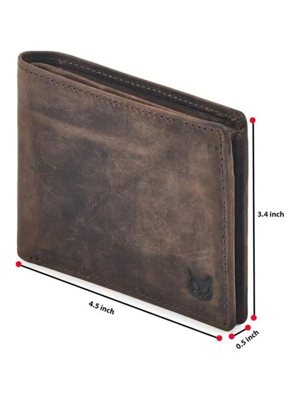 Mens Leather Wallet Bifold RFID Blocking Slim Minimalist Front Pocket Gift